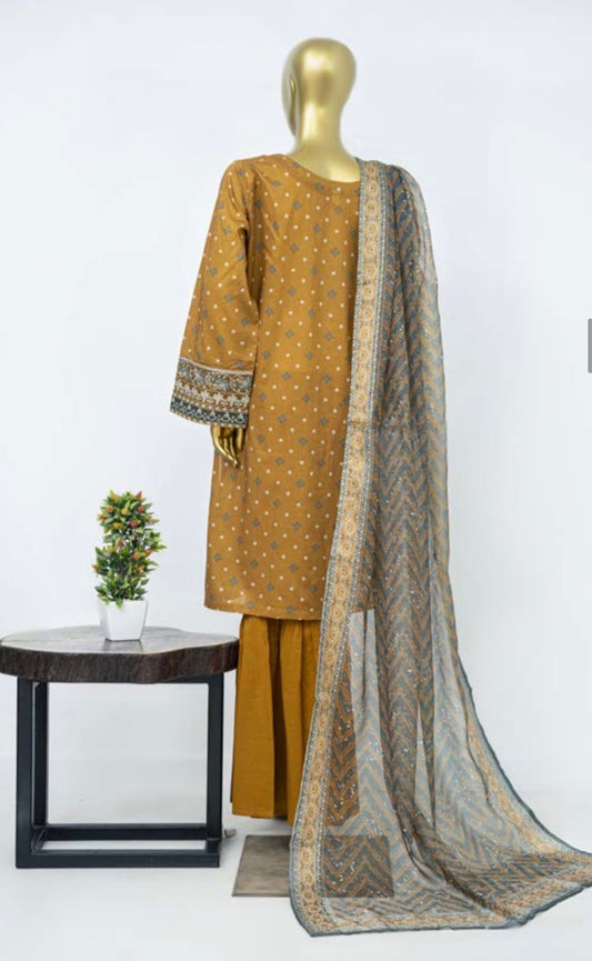 MCBS923-PREMIUM LAWN EMBROIDERED SUIT