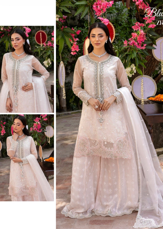 MCZH208-PREMIUM ORGANZA SUIT