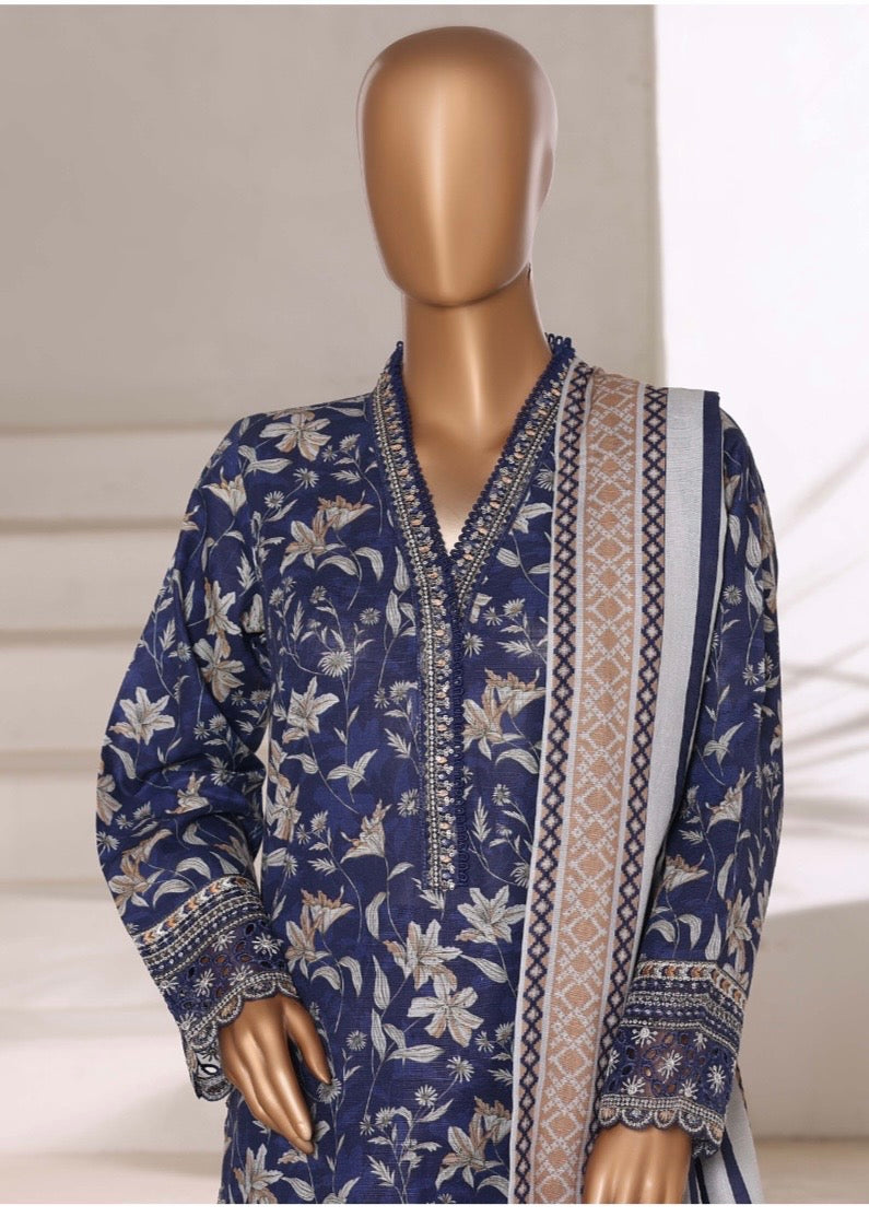 MCSBW107-EMBROIDERED KHADDAR SUIT