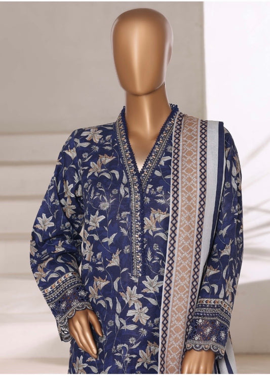 MCSBW107-EMBROIDERED KHADDAR SUIT