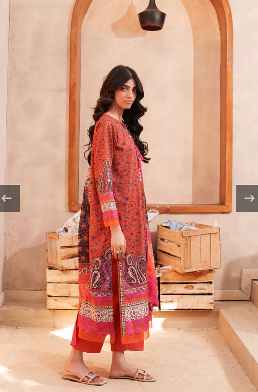 MCF118-PREMIUM RESHAM LAWN SUIT