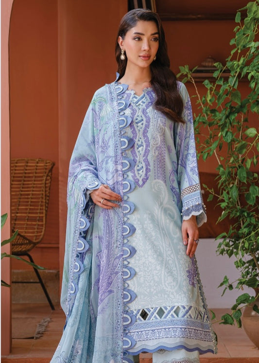 MCJ324-PREMIUM EMBROIDERED LAWN SUIT