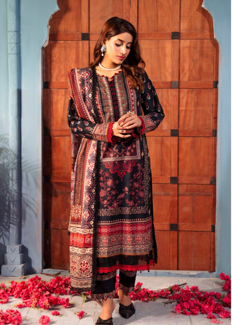 MCGA315-EMBROIDERED LAWN SUIT