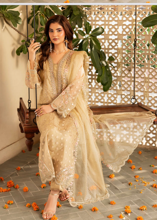 MCZH204-PREMIUM ORGANZA SUIT