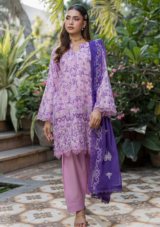 MCZB129-PREMIUM EMBROIDERED LAWN SUIT