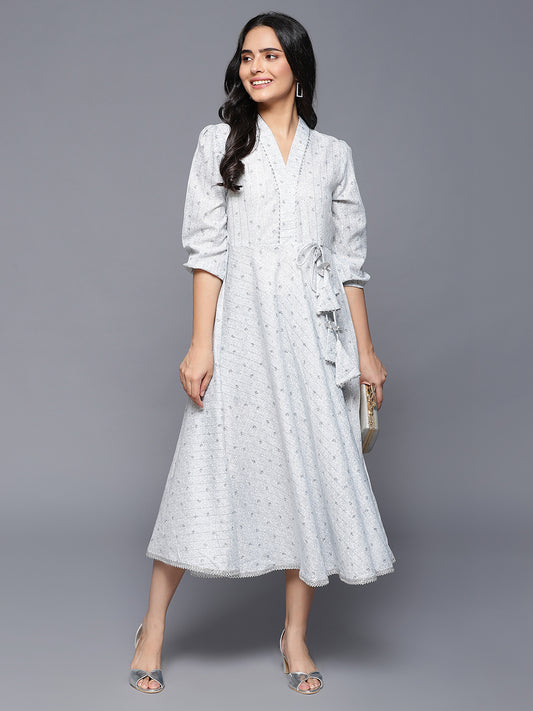 MCALM-2482 Cotton Lurex Dress