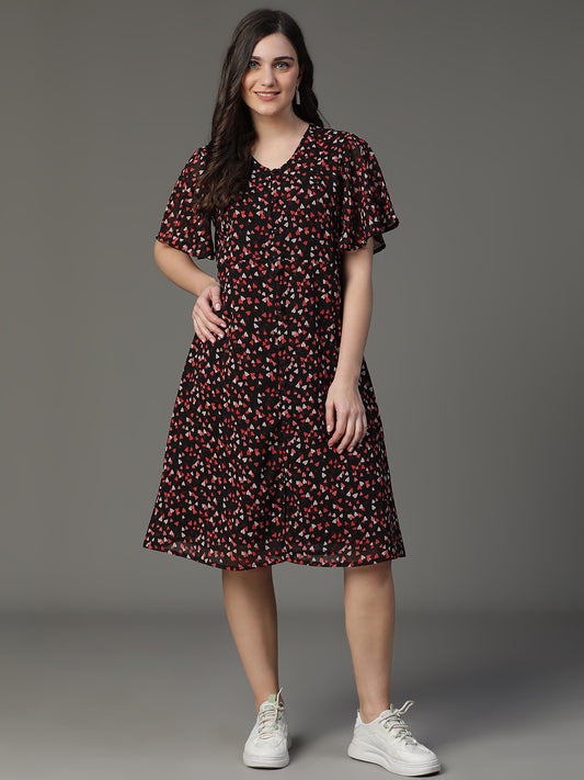 MCALM-2562 Georgette Printed Dress