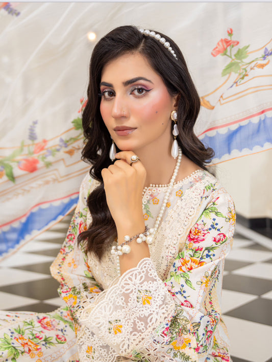 MCAR156-PREMIUM EMBROIDERED LAWN SUIT