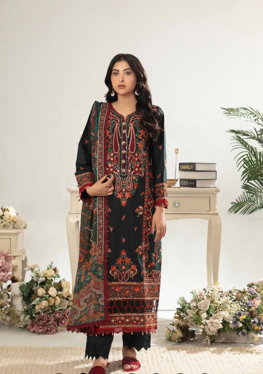MCGA377-PREMIUM EMBROIDERED LAWN SUIT