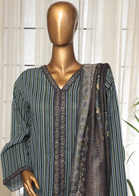 MCBS501-EMBROIDERED LAWN SUIT
