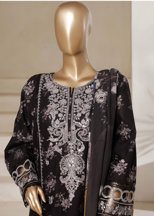MCSBS110-PREMIUM EMBROIDERED LAWN SUIT