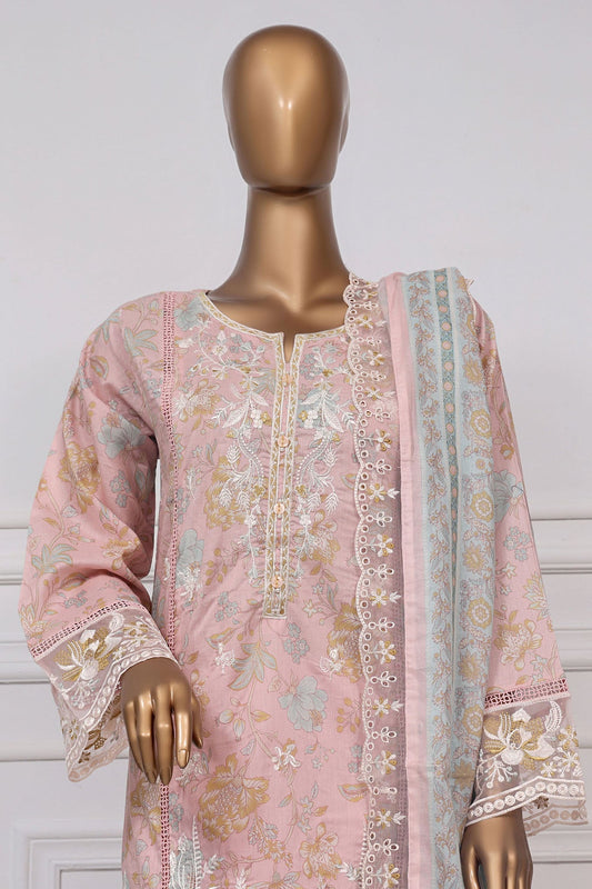 MCSBS109-PREMIUM EMBROIDERED LAWN SUIT