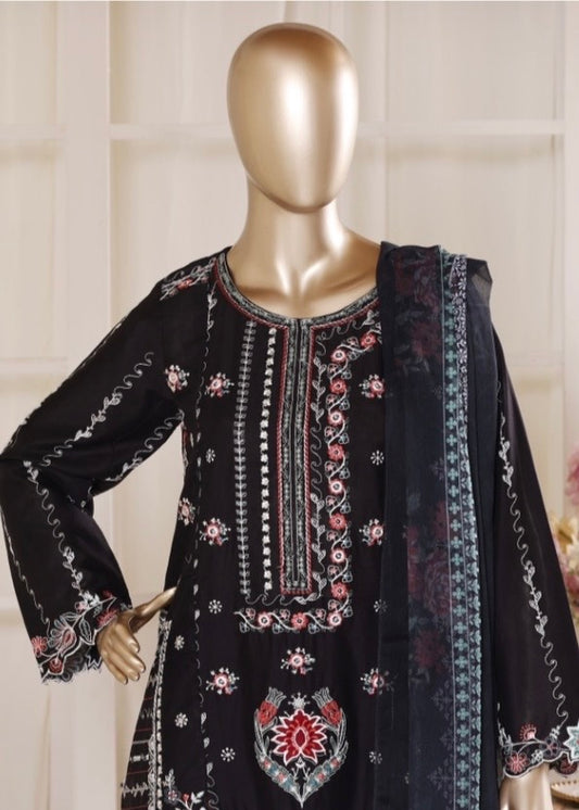 MCBS120-PREMIUM EMBROIDERED LAWN SUIT