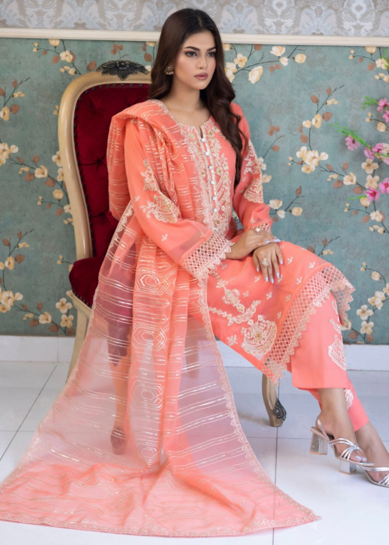 MCPL306-ORGANZA FANCY SUIT