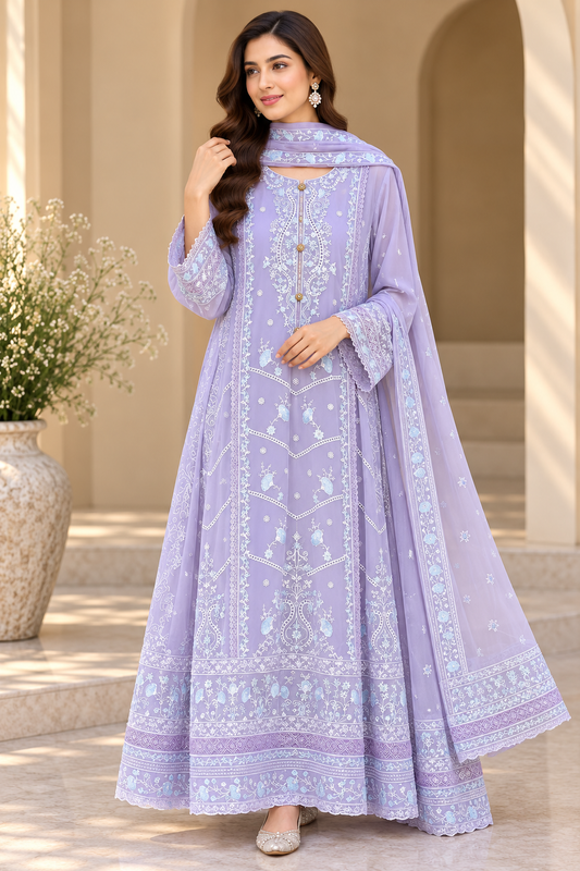 MCWU362-PREMIUM CHIFFON GOWN