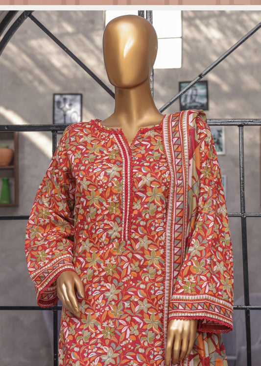 MCBSF208-PRINTED LAWN WITH FARSHI SHALWAR