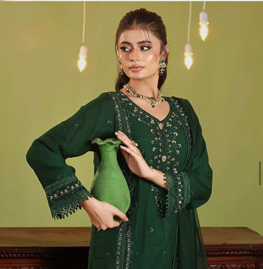 MCWU343-LUXURY CHIFFON SUIT
