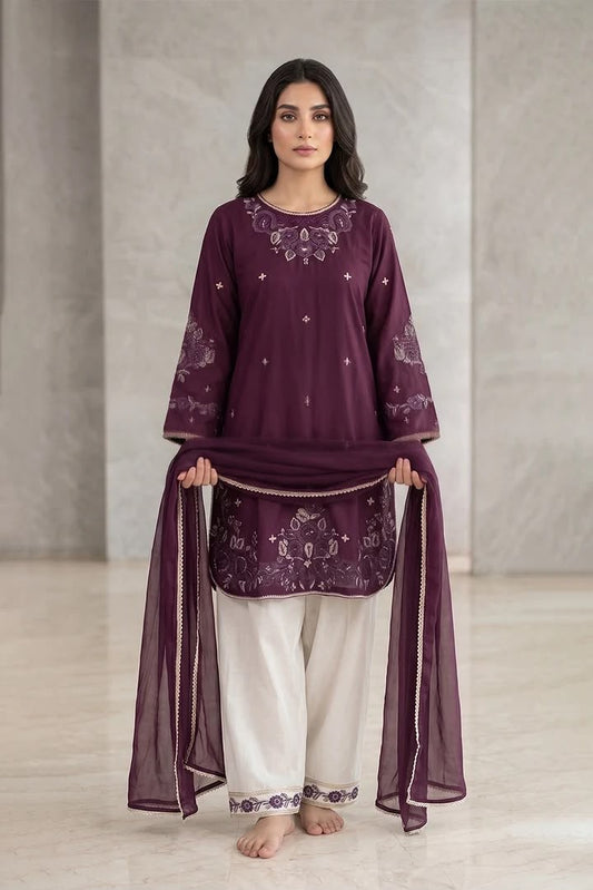 MCAQ142-PURE LAWN COTTON SUIT