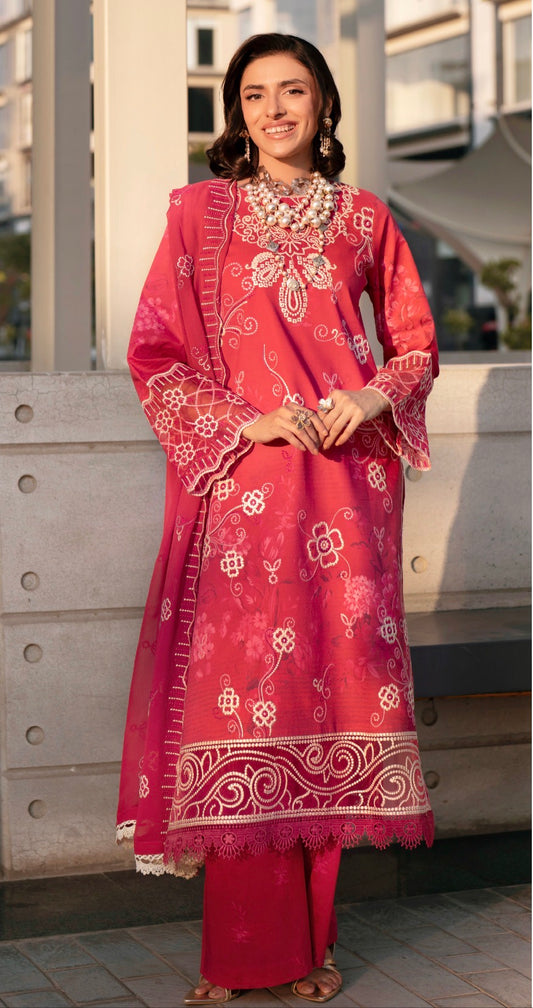 MCMN105-PREMIUM EMBROIDERED  UNSTICHED SUIT