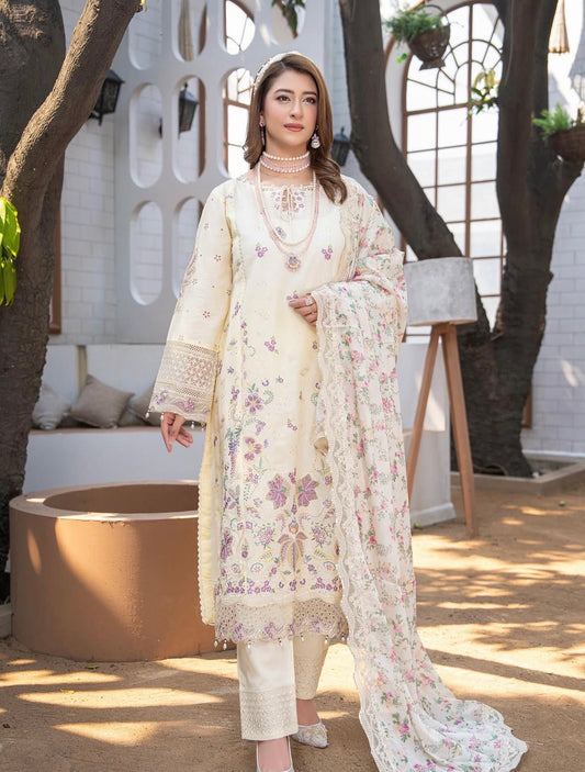 MCAR124-LUXURY COTTON LAWN SUITS