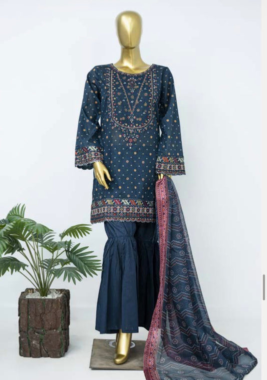 MCBS926-PREMIUM LAWN EMBROIDERED SUIT