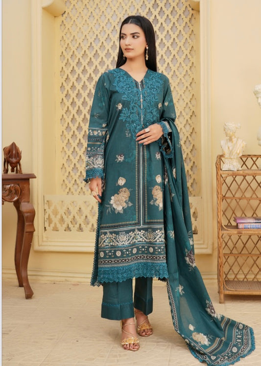 MCAG427-PREMIUM EMBROIDERED LAWN SUIT