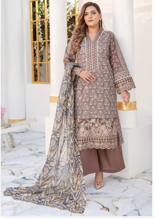 MCMR570-PREMIUM LAWN EMBROIDERED SUITS