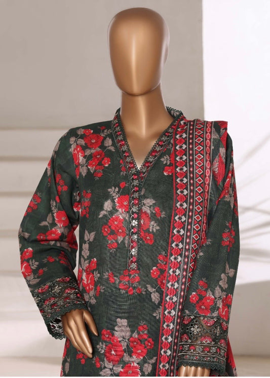 MCSBW108-EMBROIDERED KHADDAR SUIT