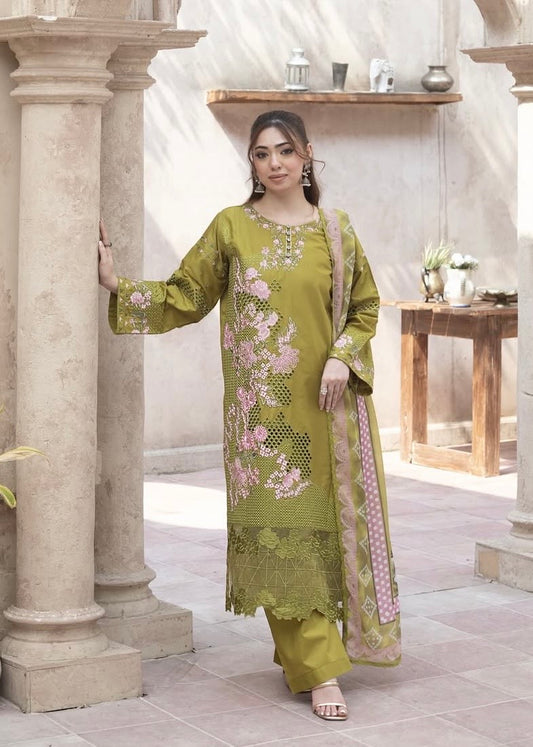 MCHA101-PREMIUM EMBROIDERED COTTON SUIT