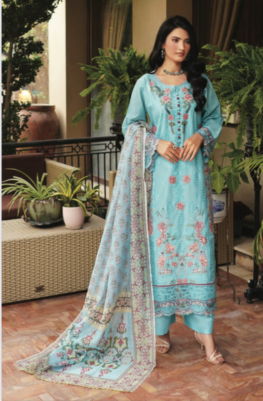 MCMR529-PREMIUM EMBROIDERED LAWN SUIT