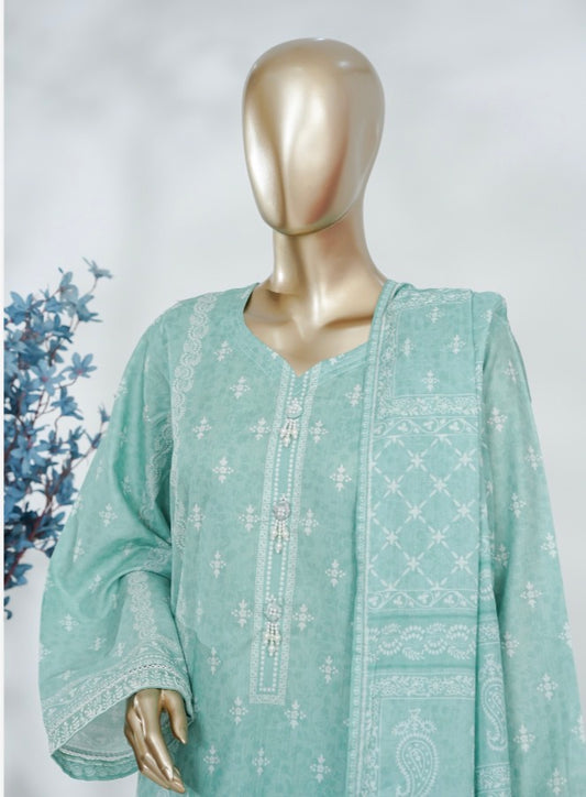 MCBS860-PRINTED LAWN SUIT