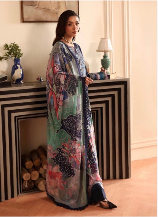 MCR159-LUXURY EMBROIDERED SUIT