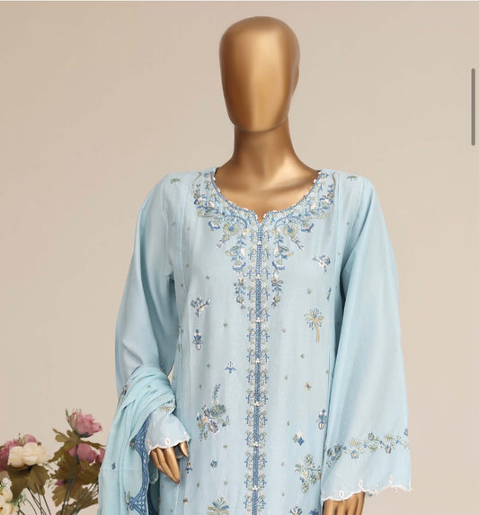 MCSBF399-PREMIUM EMBROIDERED LAWN SUIT