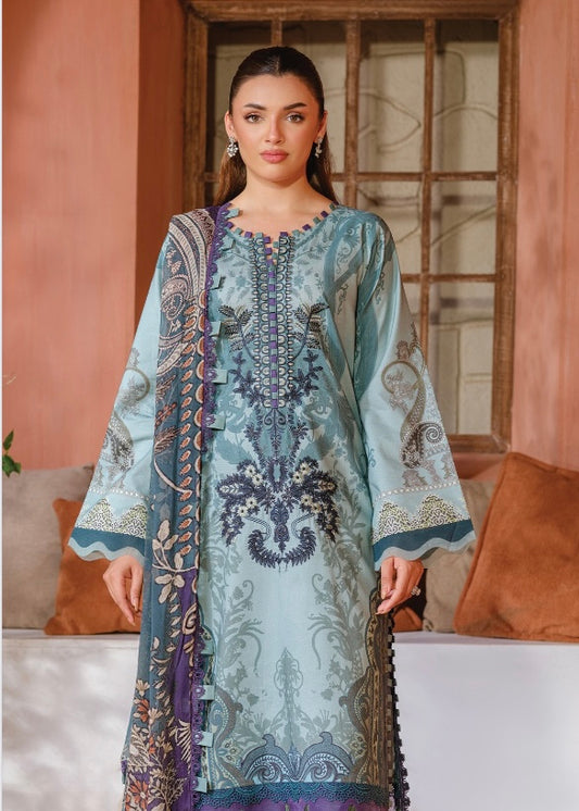 MCJ319-PREMIUM EMBROIDERED LAWN SUIT