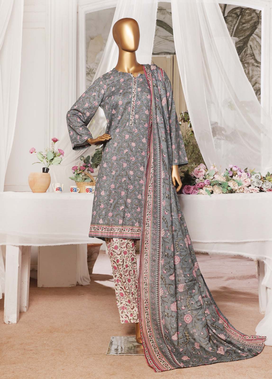 MCBS801-PRINTED LAWN SUIT