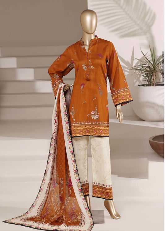 MCSBF344-PREMIUM PRINTED LAWN SUITS