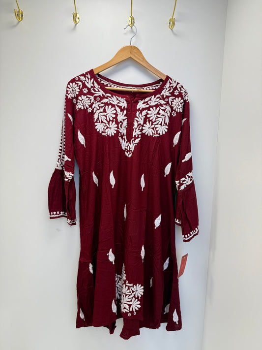 MCCK119-PREMIUM CHIKANKARI KURTI SET