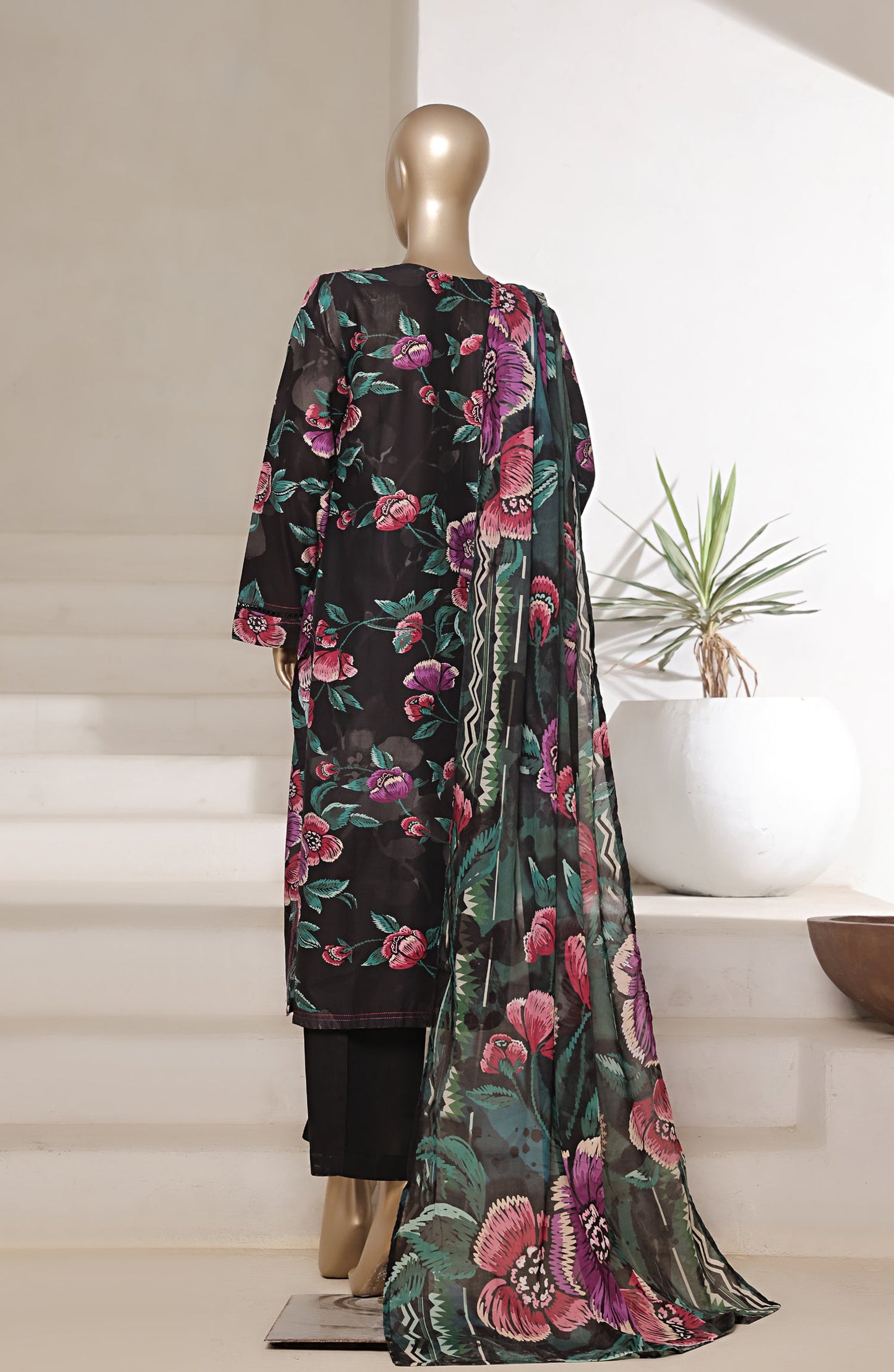 MCSB704-PRINTED LAWN SUIT