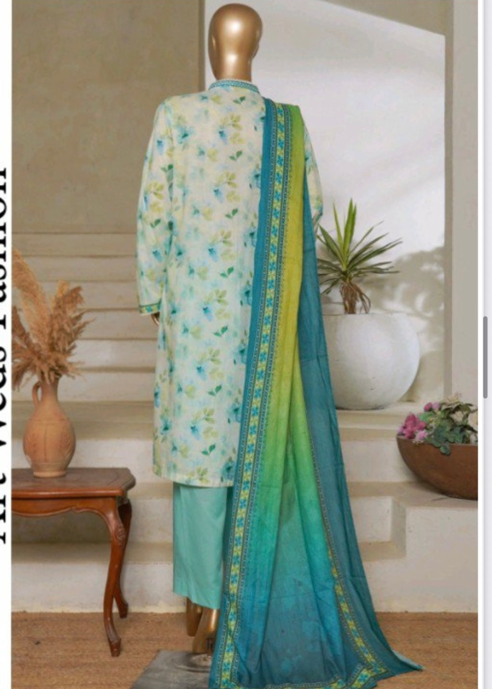 MCBS1004-PRINTED LAWN SUIT
