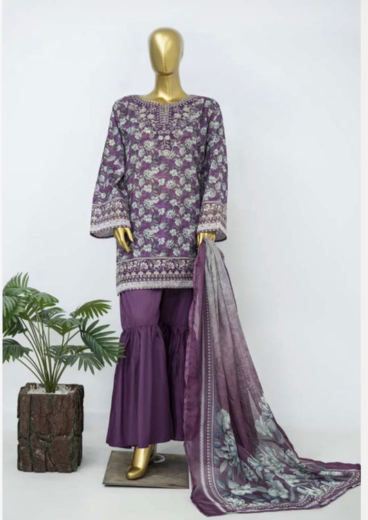 MCBS922-PREMIUM LAWN EMBROIDERED SUIT