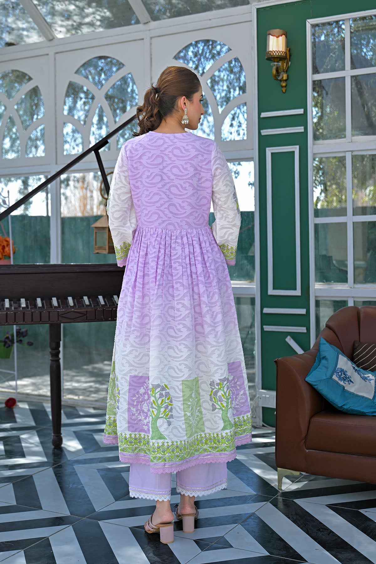 MCIN107-PREMIUM COTTON ANARKALI SET