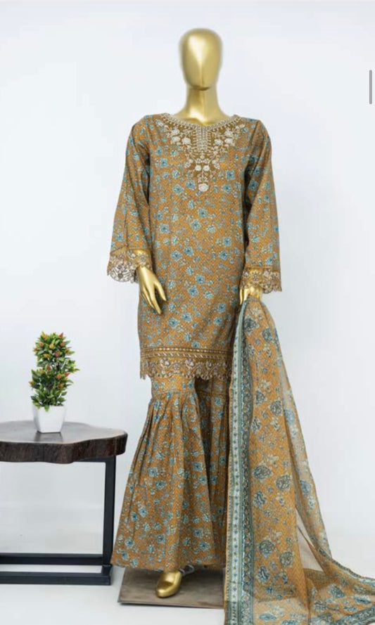 MCBS921-PREMIUM LAWN EMBROIDERED SUIT