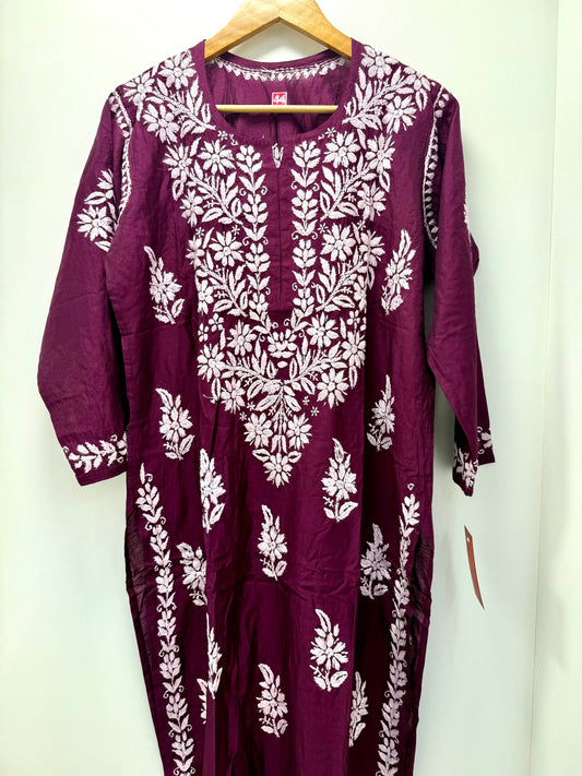 MCCK107-PREMIUM CHIKANKARI KURTI SET