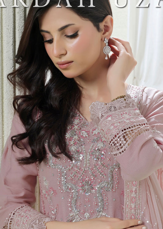 MCWU205-LUXURY CHIFFON EMBROIDERED SUITS