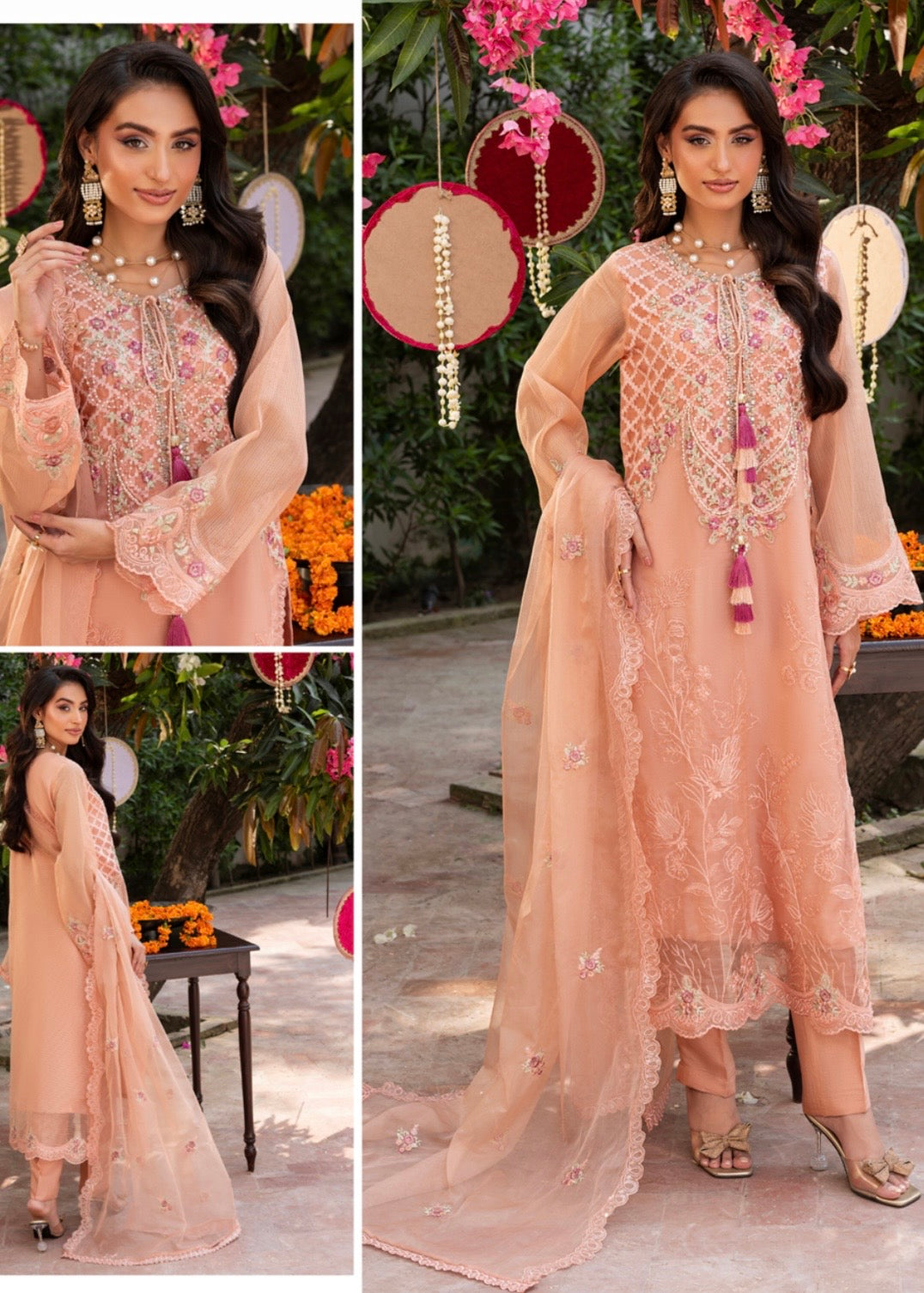 MCZH211-PREMIUM ORGANZA SUIT