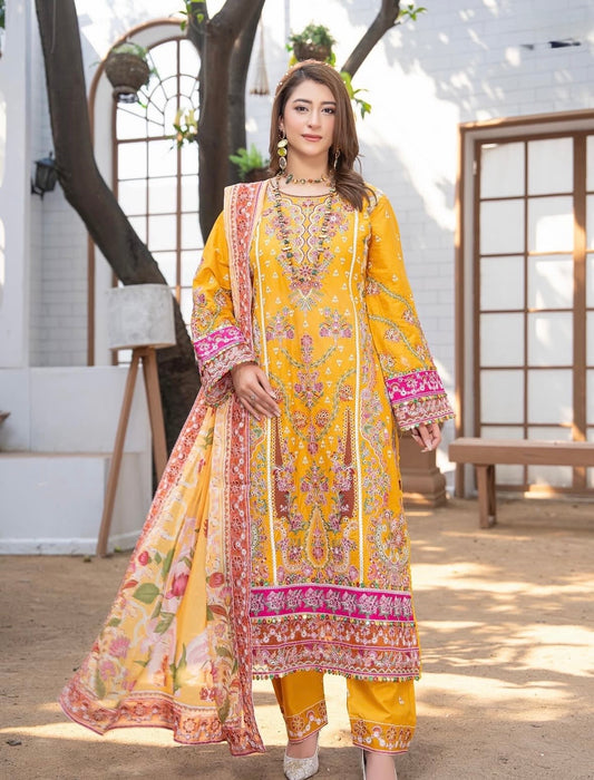 MCAR117-LUXURY COTTON LAWN SUITS