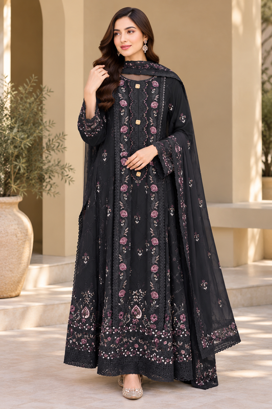 MCWU363-PREMIUM CHIFFON GOWN