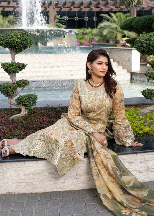 MCMR109-EMBROIDERED LAWN SUIT
