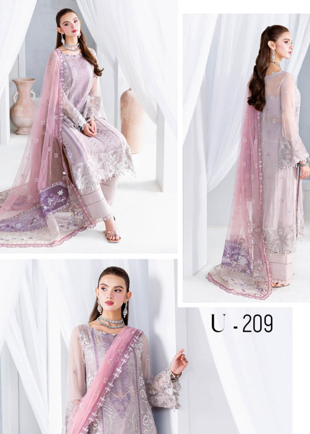 MCRM109-PREMIUM CHIFFON SUITS