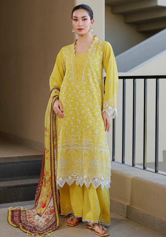 MCZB120-PREMIUM EMBROIDERED LAWN SUIT